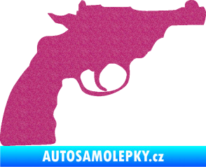 Samolepka Revolver 001 pravá Ultra Metalic růžová