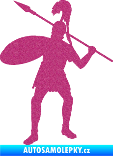 Samolepka Římský voják levá Ultra Metalic růžová