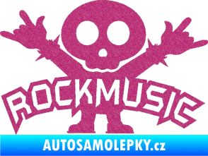 Samolepka Rock music fanda Ultra Metalic růžová