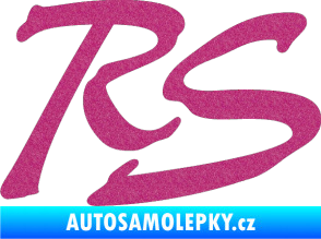 Samolepka RS nápis 002 Ultra Metalic růžová