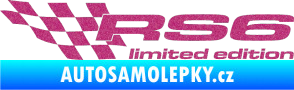 Samolepka RS6 limited edition levá Ultra Metalic růžová