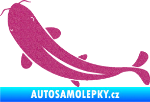 Samolepka Ryba 001 levá Ultra Metalic růžová