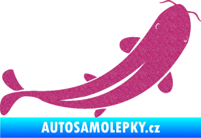 Samolepka Ryba 001 pravá Ultra Metalic růžová