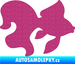Samolepka Ryba 019 pravá závojnatka Ultra Metalic růžová