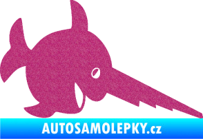Samolepka Ryba 023 piloun pravá Ultra Metalic růžová