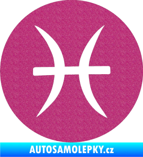 Samolepka Ryby 001 - horoskop Ultra Metalic růžová