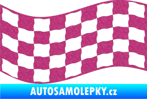 Samolepka Šachovnice 012 Ultra Metalic růžová