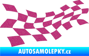 Samolepka Šachovnice 017 Ultra Metalic růžová
