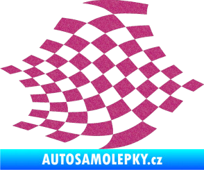 Samolepka Šachovnice 031 Ultra Metalic růžová
