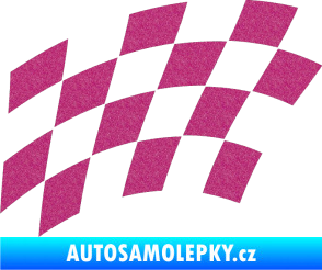 Samolepka Šachovnice 037 Ultra Metalic růžová