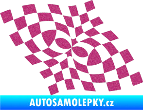 Samolepka Šachovnice 044 Ultra Metalic růžová