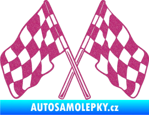 Samolepka Šachovnice 051 Ultra Metalic růžová