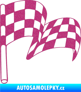 Samolepka Šachovnice 054 Ultra Metalic růžová