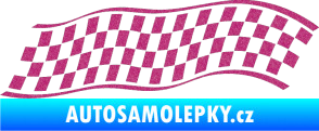 Samolepka Šachovnice 056 Ultra Metalic růžová