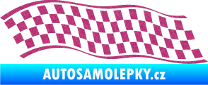 Samolepka Šachovnice 057 Ultra Metalic růžová