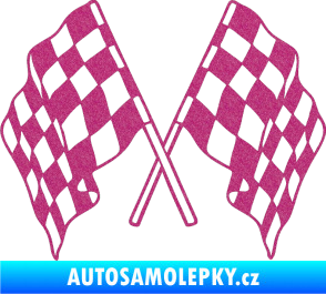Samolepka Šachovnice 062 Ultra Metalic růžová