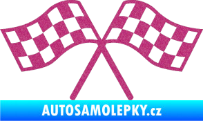 Samolepka Šachovnice 065 Ultra Metalic růžová