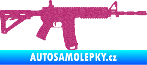 Samolepka Samopal 004 pravá Ultra Metalic růžová