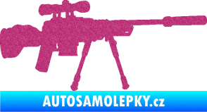 Samolepka Samopal 008 pravá Ultra Metalic růžová