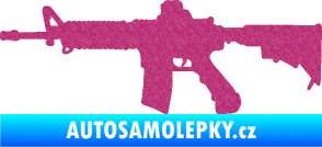 Samolepka Samopal 009 levá Ultra Metalic růžová