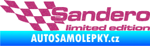 Samolepka Sandero limited edition levá Ultra Metalic růžová