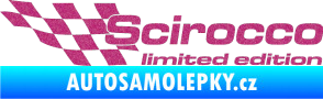Samolepka Scirocco limited edition levá Ultra Metalic růžová