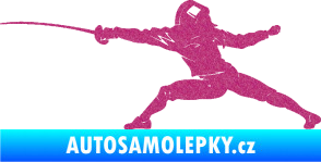 Samolepka Šerm 001 levá  Ultra Metalic růžová