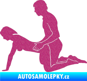 Samolepka Sexy siluety 002 Ultra Metalic růžová