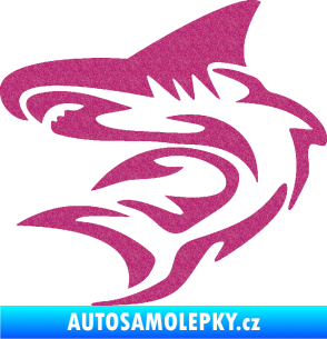 Samolepka Shark 002 levá Ultra Metalic růžová