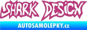 Samolepka Shark design Ultra Metalic růžová
