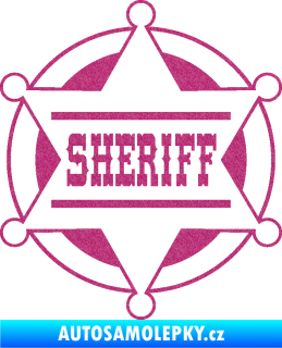 Samolepka Sheriff 004 Ultra Metalic růžová