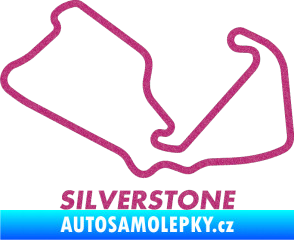 Samolepka Okruh Silverstone 2 Ultra Metalic růžová