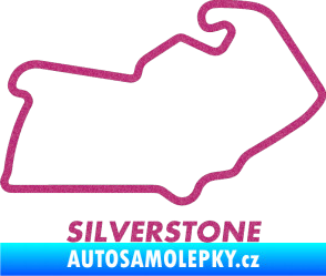 Samolepka Okruh Silverstone Ultra Metalic růžová