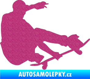 Samolepka Skateboard 009 pravá Ultra Metalic růžová