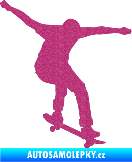 Samolepka Skateboard 011 pravá Ultra Metalic růžová