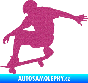 Samolepka Skateboard 012 levá Ultra Metalic růžová