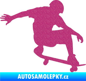 Samolepka Skateboard 012 pravá Ultra Metalic růžová