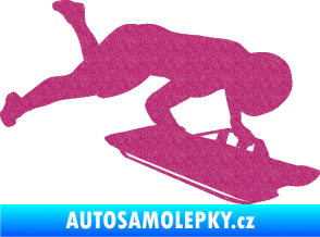 Samolepka Skeleton 002 pravá Ultra Metalic růžová