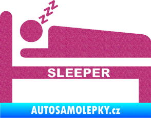 Samolepka Sleeper Ultra Metalic růžová
