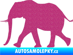 Samolepka Slon 015 levá Ultra Metalic růžová