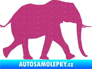 Samolepka Slon 015 pravá Ultra Metalic růžová