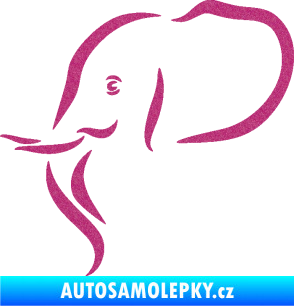 Samolepka Slon 029 levá Ultra Metalic růžová