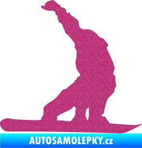 Samolepka Snowboard 011 pravá Ultra Metalic růžová