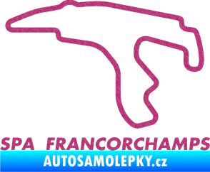 Samolepka Okruh Spa Francorchamps Ultra Metalic růžová