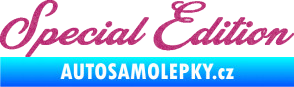 Samolepka Special edition 003 nápis Ultra Metalic růžová