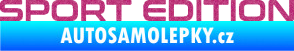 Samolepka Sport edition 006 nápis Ultra Metalic růžová