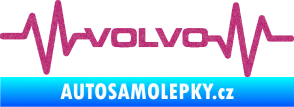 Samolepka Srdeční tep 020 volvo Ultra Metalic růžová