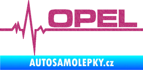 Samolepka Srdeční tep 036 pravá Opel Ultra Metalic růžová