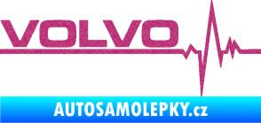 Samolepka Srdeční tep 037 levá Volvo Ultra Metalic růžová
