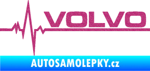 Samolepka Srdeční tep 037 pravá Volvo Ultra Metalic růžová